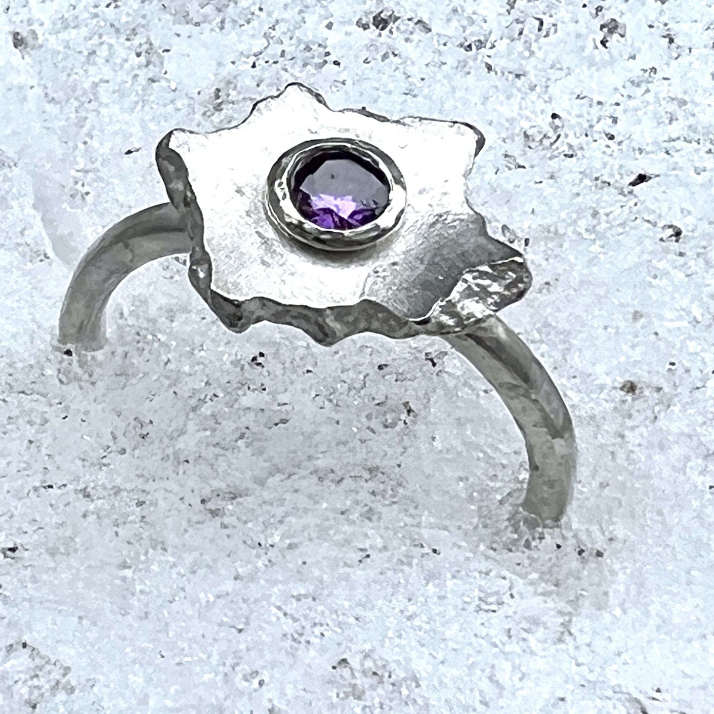Purple CZ Ring
