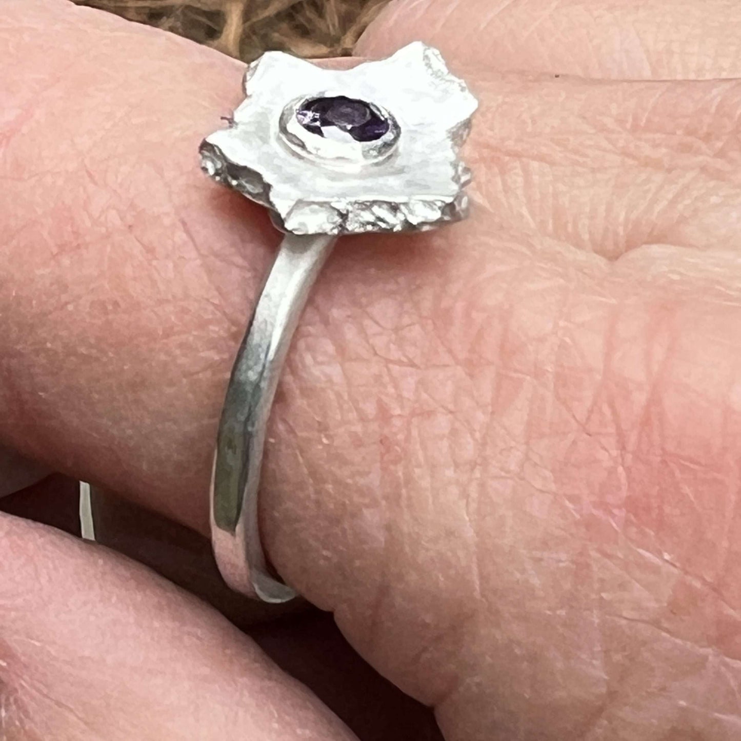 Purple CZ Ring