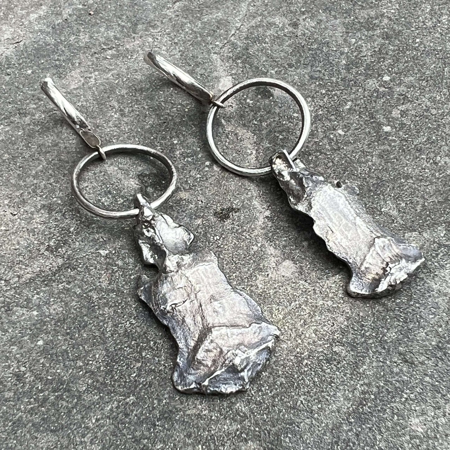 Pine Cone Petal Earrings