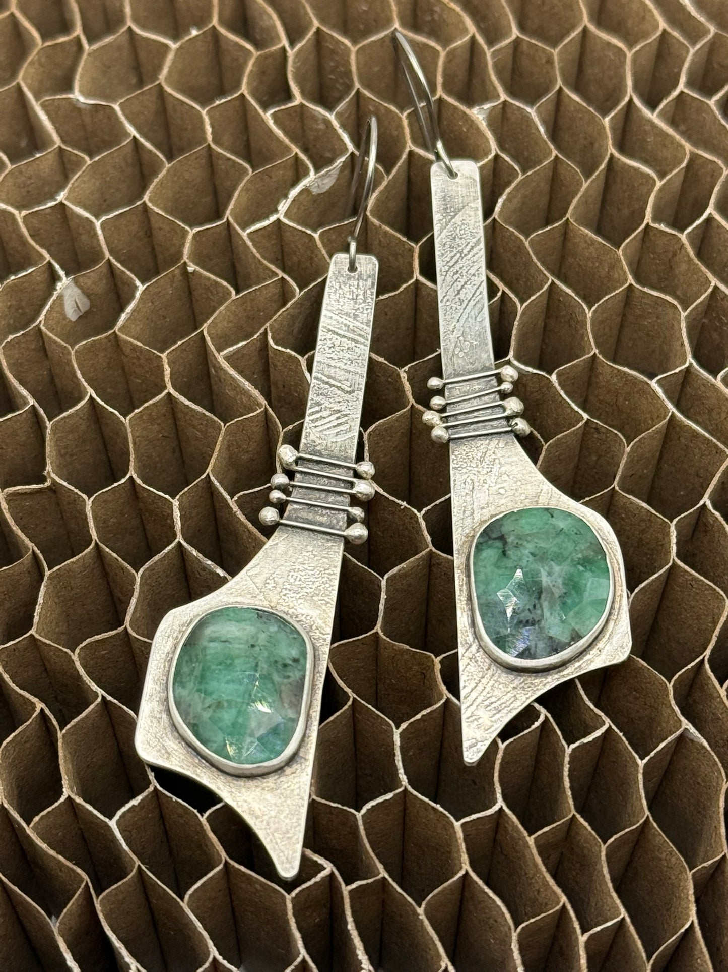 Emerald Swing Earrings
