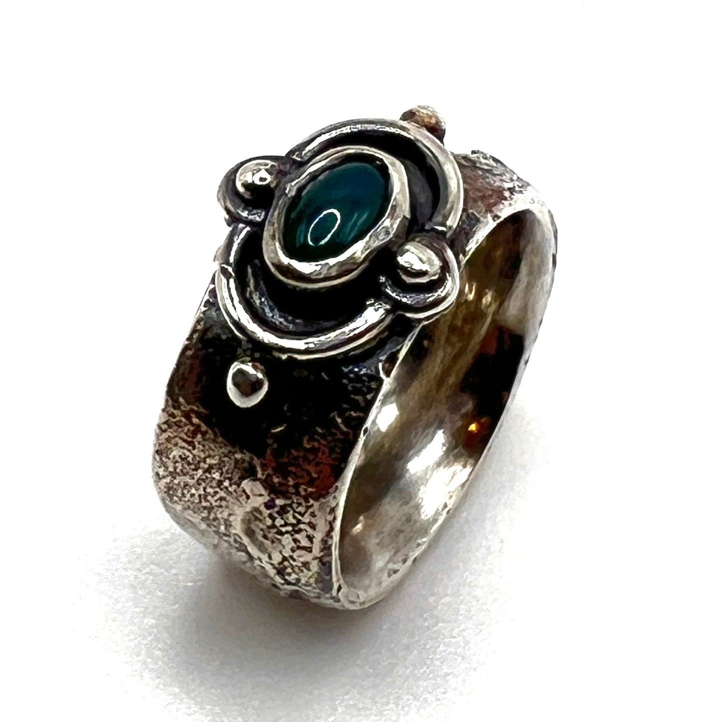 Green Oval Money Ring by Amy Royce