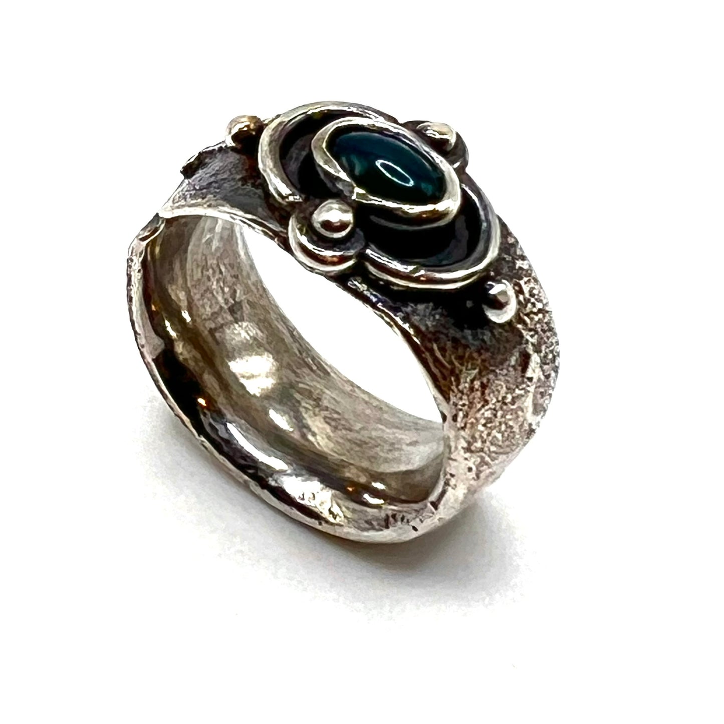 Green Oval Money Ring by Amy Royce
