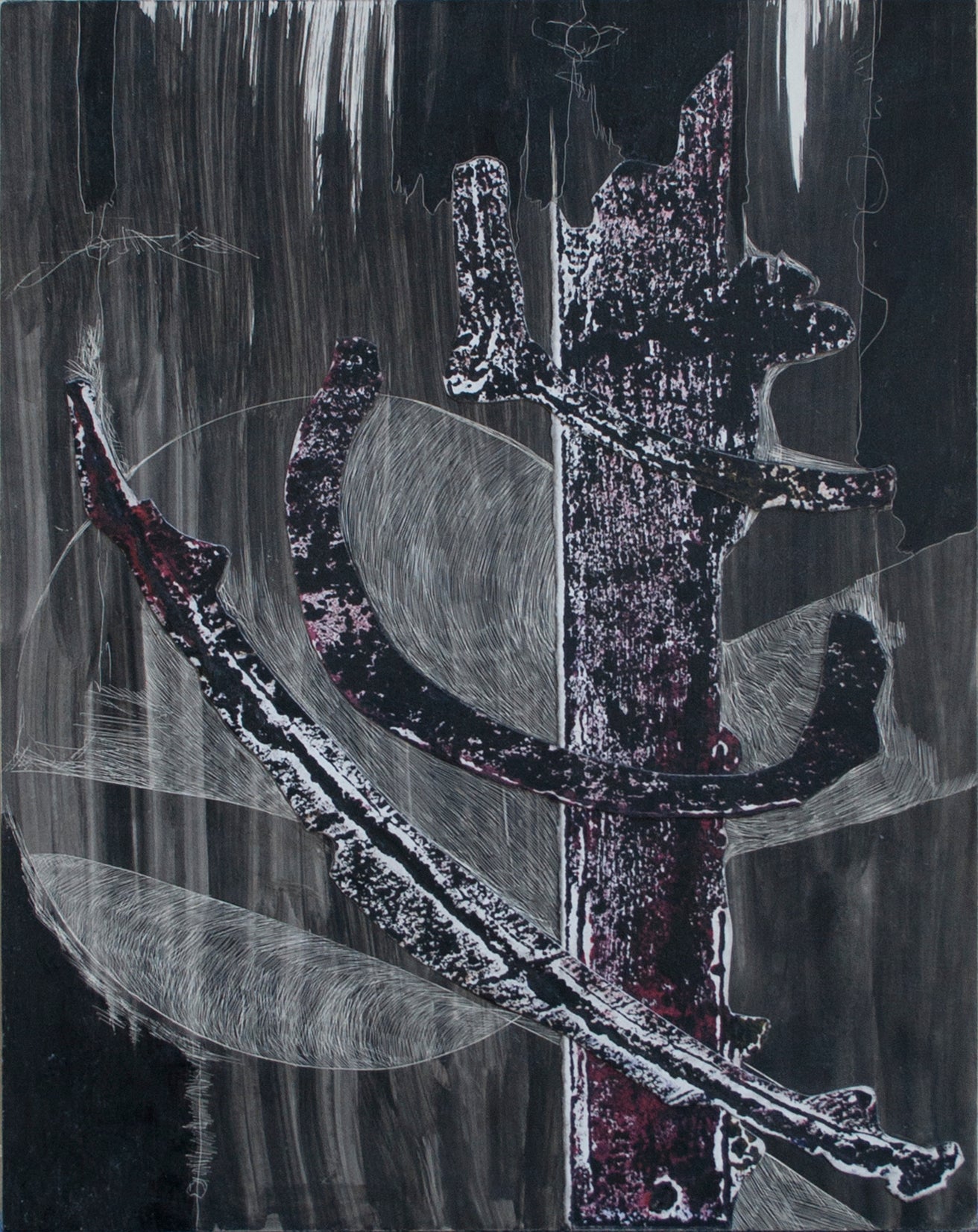 At this Point II, 14 x 11 x 2 "