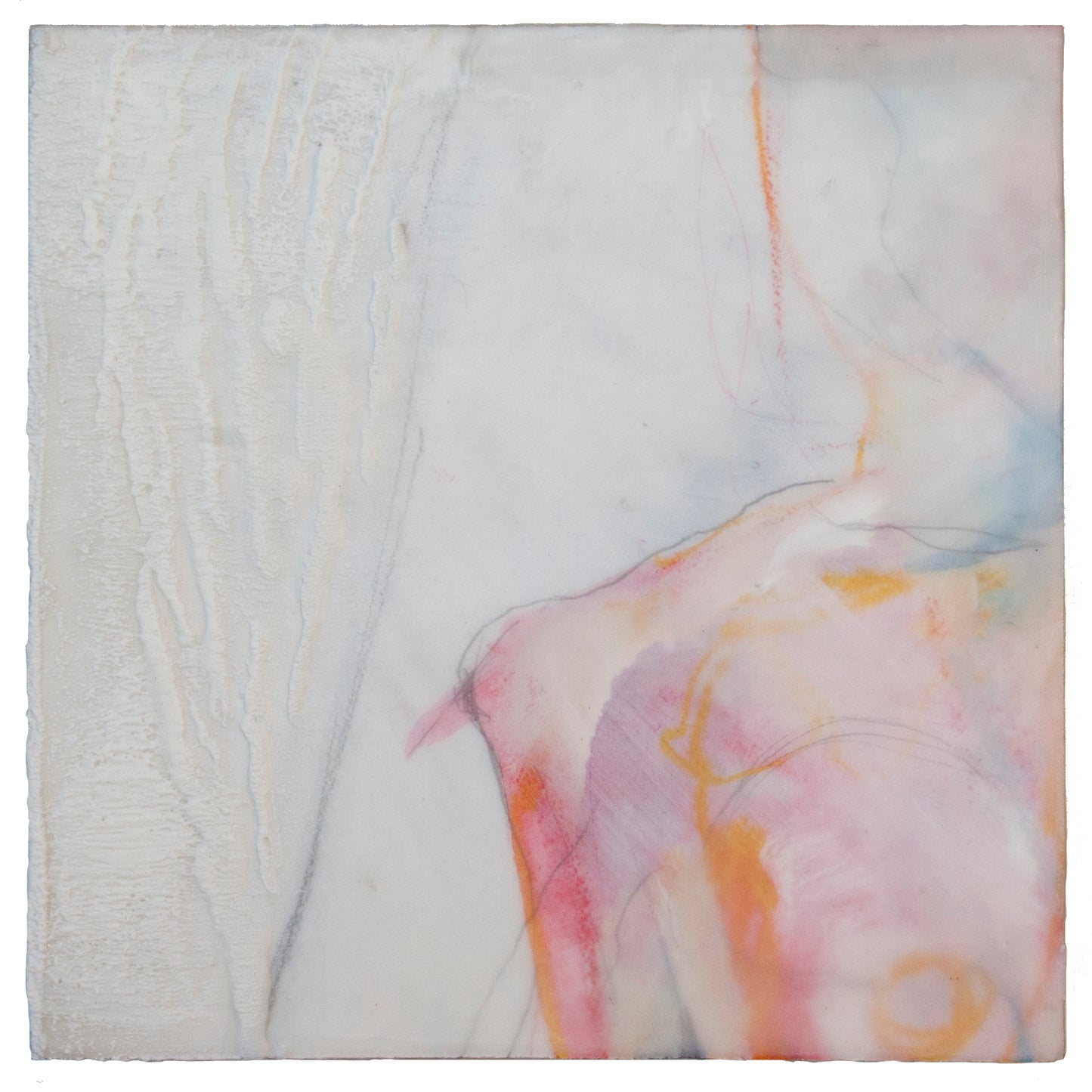 Gesture V, 10 x 10 x 2 "