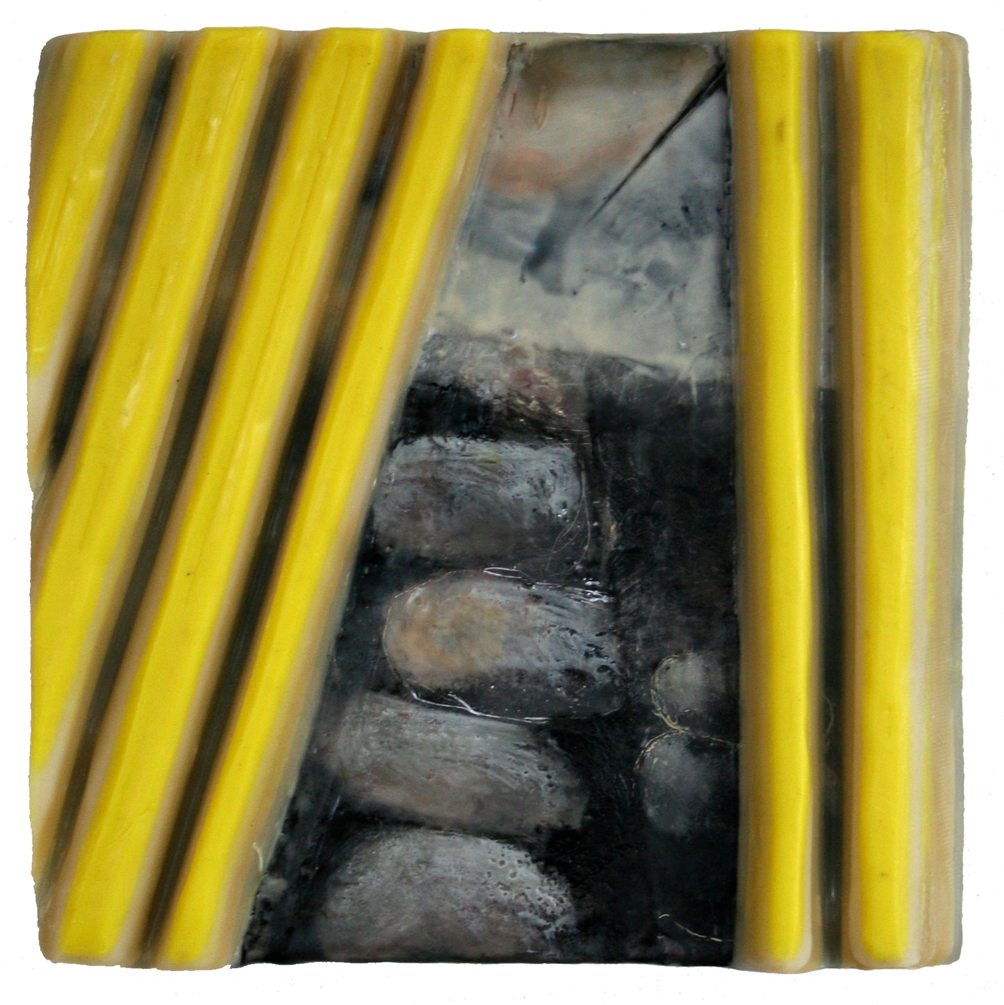 Middle Physically, 8 x 8 x 3 "