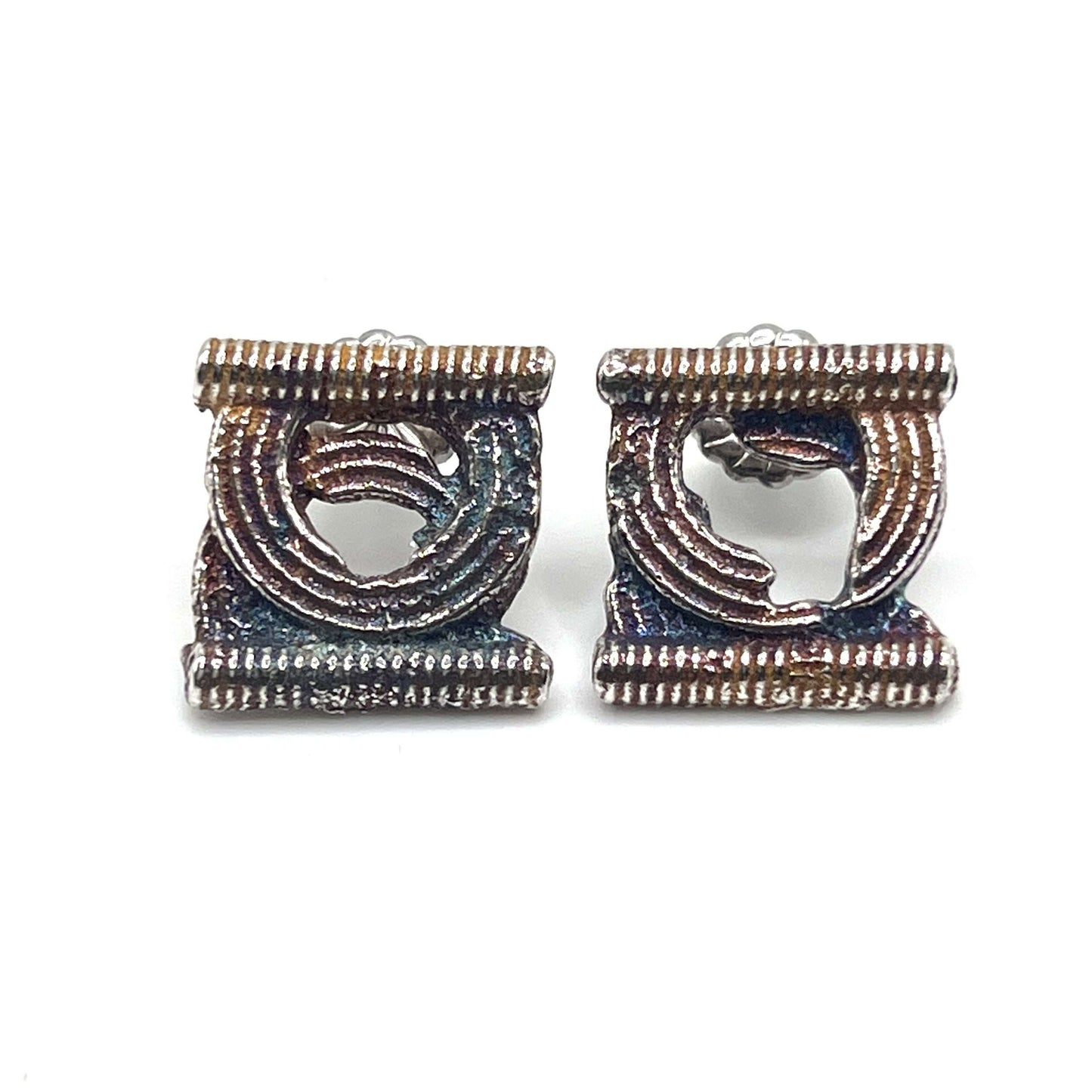 Antiquities Sandcast Stud Earrings