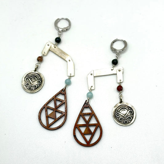 Double Drop Balance Earrings