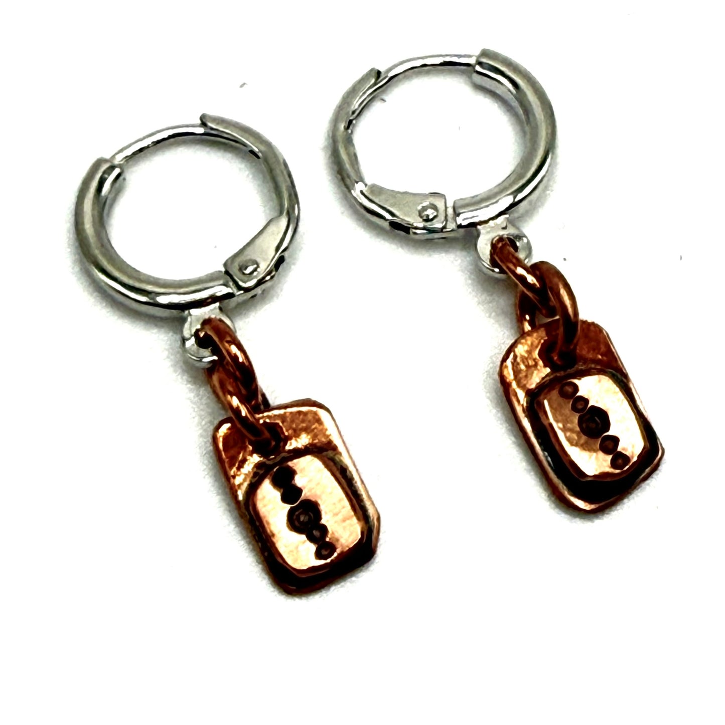 Tiny Copper Layer Earrings