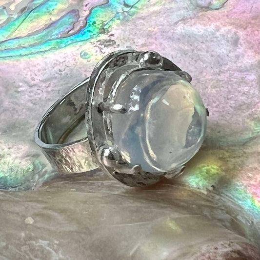 Blue Moon Quartz Stunner Ring