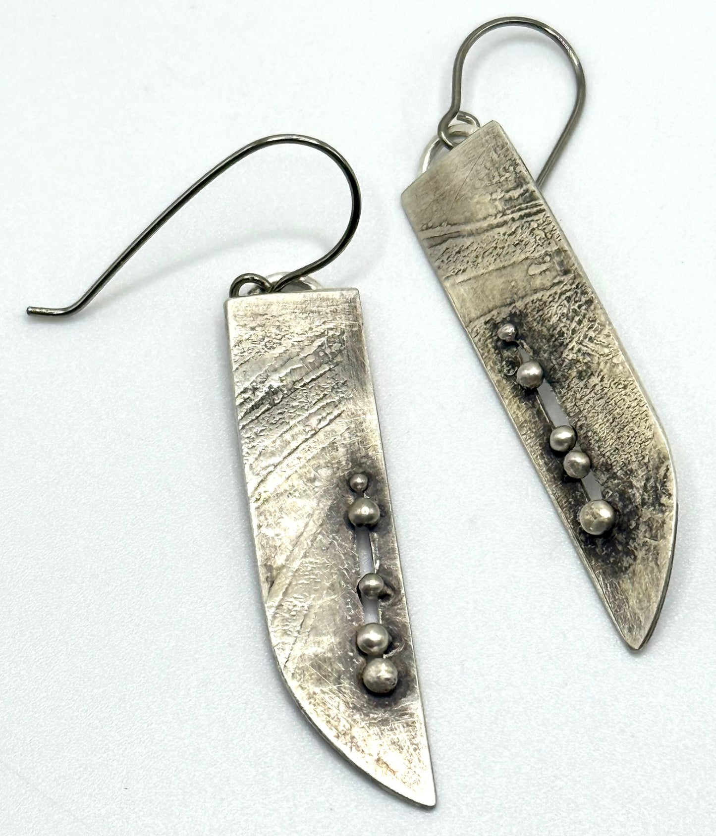 Sterling Silver Winglet Earrings