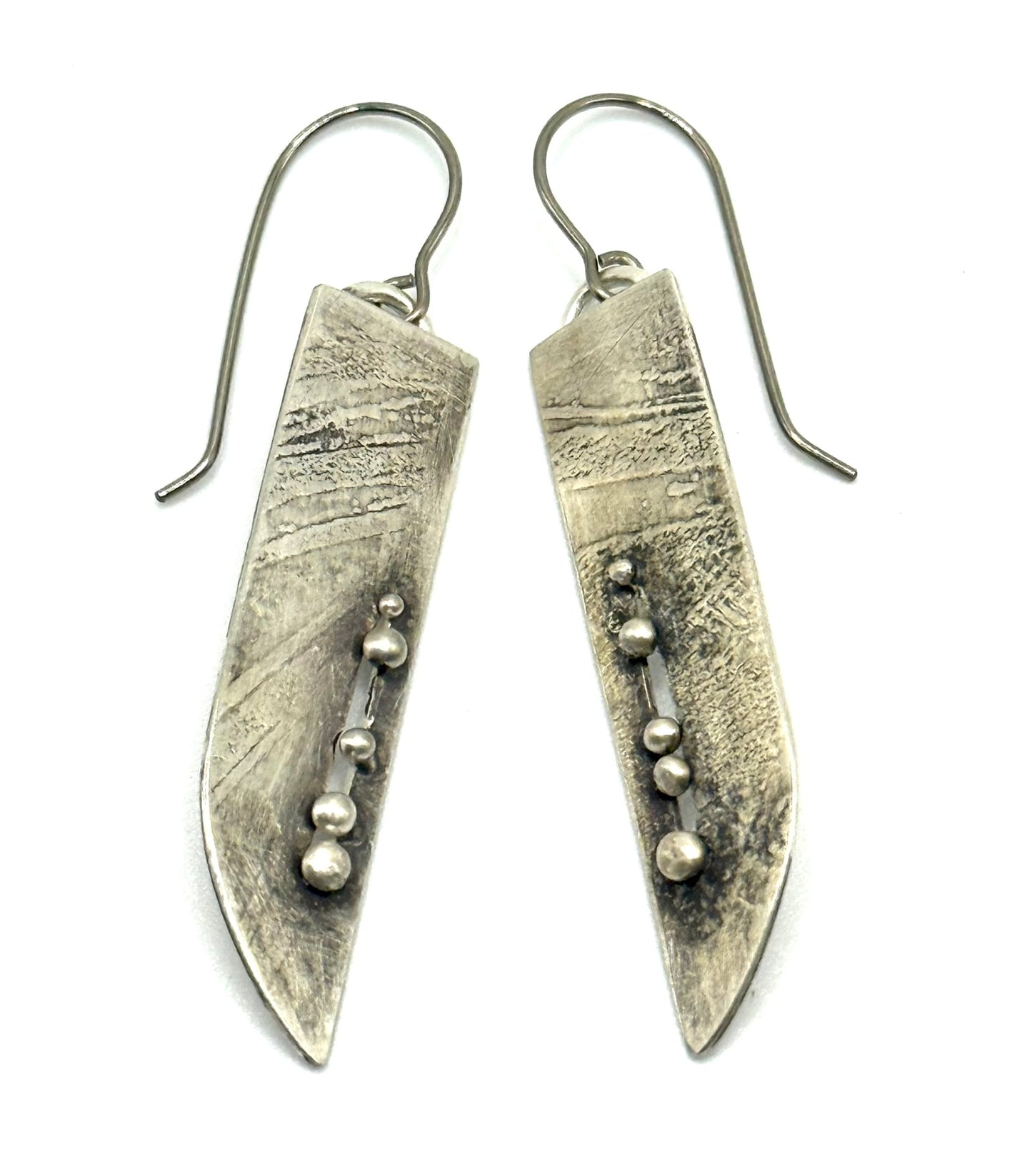 Sterling Silver Winglet Earrings