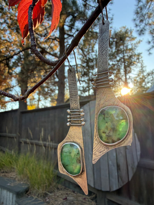 Emerald Swing Earrings