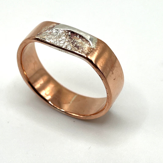 Silverdust and Copper Ring