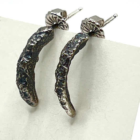 Silver Shard Post Earrings by Amy Royce