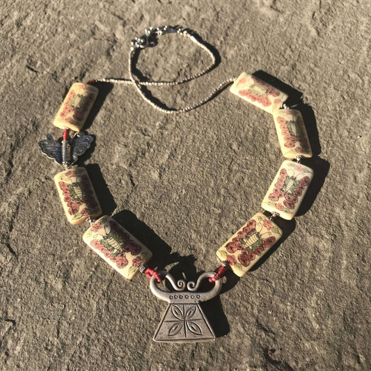 Thai Hilltribe and Butterfly Necklace
